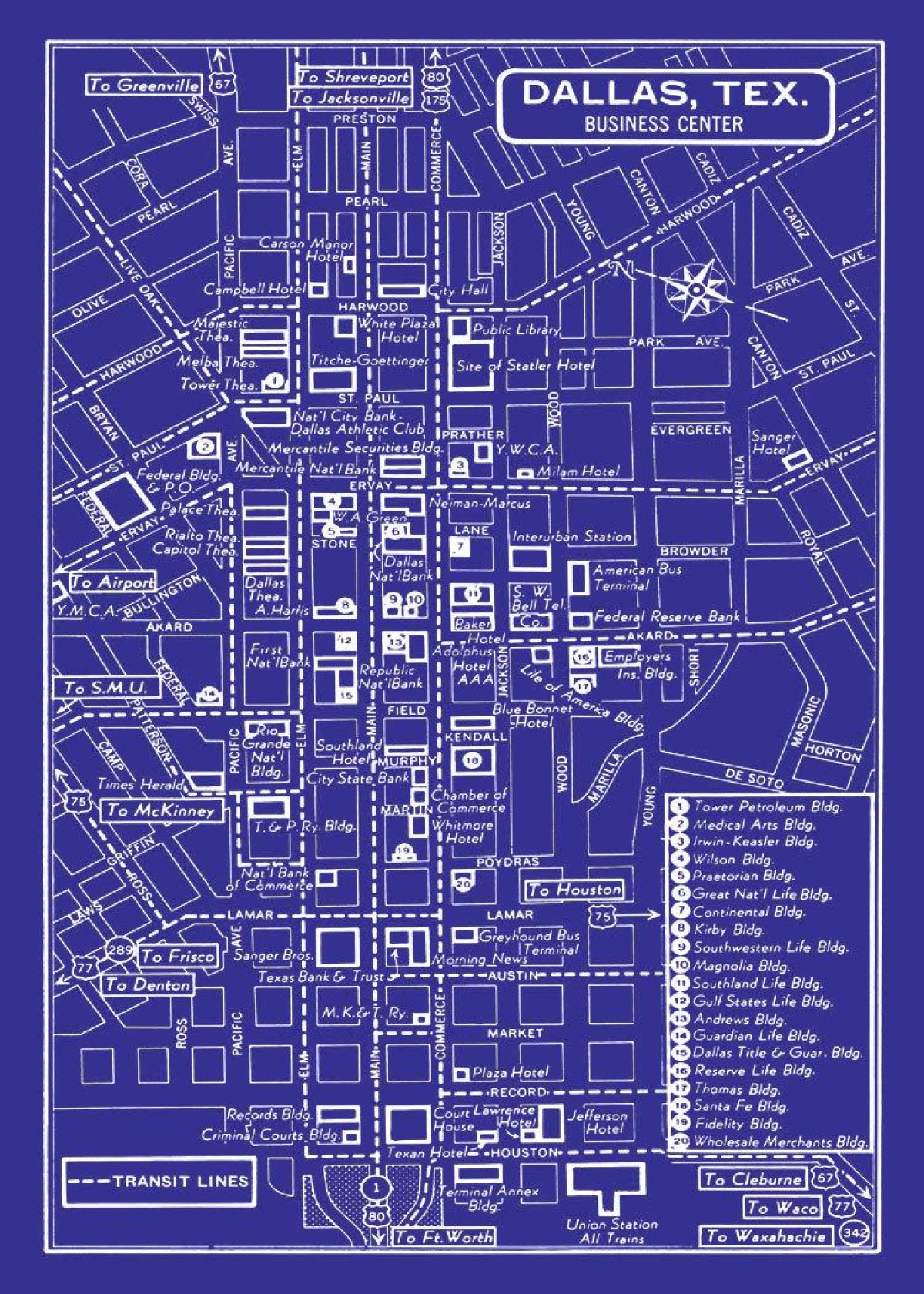 карта міста Даллас