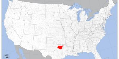 Даллас на карті США