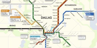 Карта Далласа метро