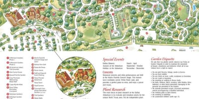 Карта Даллас дендрарій