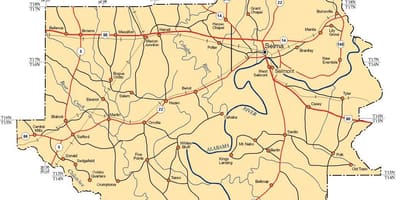 Карта округу Даллас